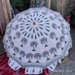 Handblock printed heavy canvas cottan garden umbrellas (23)