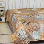 Silk patola patch kantha work double bedspreads (6)